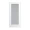 Trimlite Primed 1Lite Satin Etch Tempered Glass Interior French 71/4" RH Prehung Door Brushed Chrome Hinges 2668pri1501SATTRH26D714 - alternate 1